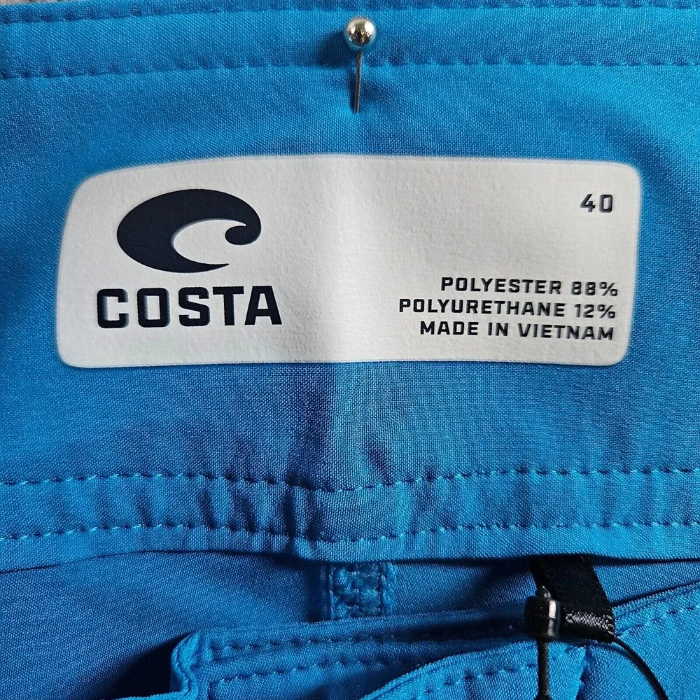 NWT Costa Swim Boards Trunks Shorts Men's Size‎ 40 - No Liner - Blue